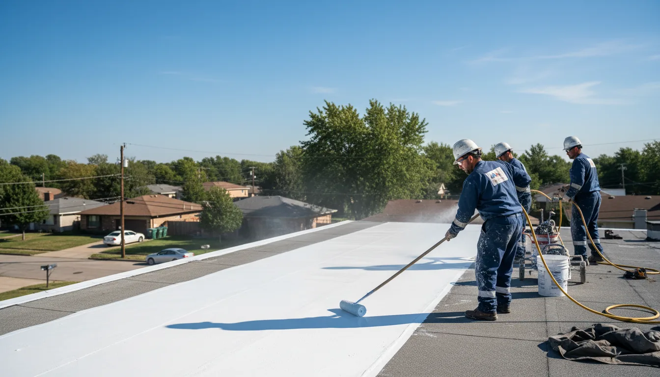 Commercial roof coating in Spencer, WV near me
